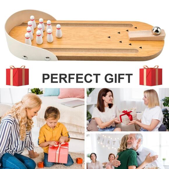 Tabletop‎ Mini Bowling Game Set,Funny White Elephant Gifts - Picture 7 of 7